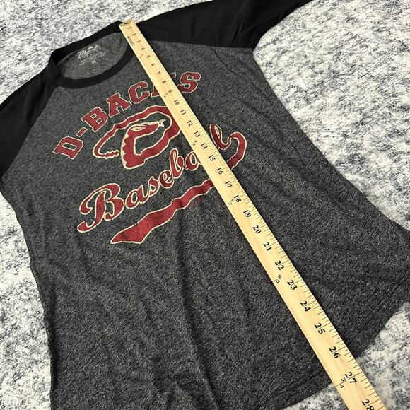 Majestic Threads Arizona D-Backs Baseball Raglan 3/4 Sleeve Tee Women's Medium - Picture 4 of 6